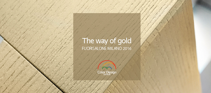 The Way of Gold - Lechler COLOR DESIGN al Fuorisalone 2016