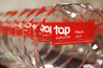 TOP EMPLOYERS 2017: Lechler erhält zum dritten Mal in Folge die renommierte Auszeichnung, zusammen mit weiteren 79 italienischen Firmen