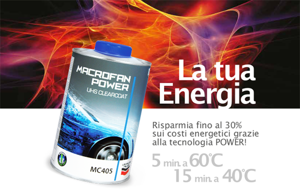 MC405 Macrofan Power UHS Clearcoat: la tua energia!