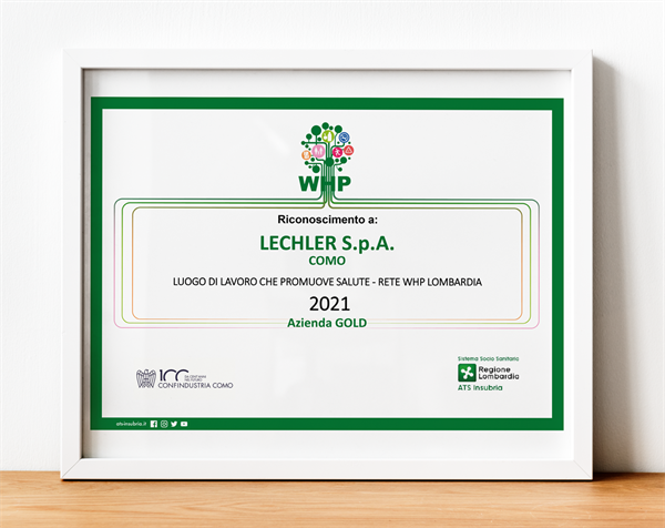 Lechler proclamata azienda GOLD nel programma WHP