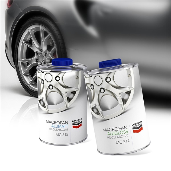 Od ekstremalnego połysku po głęboki mat: Lechler rozszerza gamę lakierów bezbarwnych MACROFAN, teraz także do felg aluminiowych