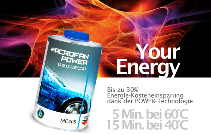 MC405 Macrofan Power UHS Clearcoat  Ultra High Solid Klarlack mit POWER Technologie 