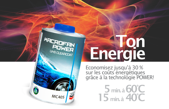 MC405 Macrofan Power UHS Clearcoat - Vernis à haut extrait sec et technologie POWER